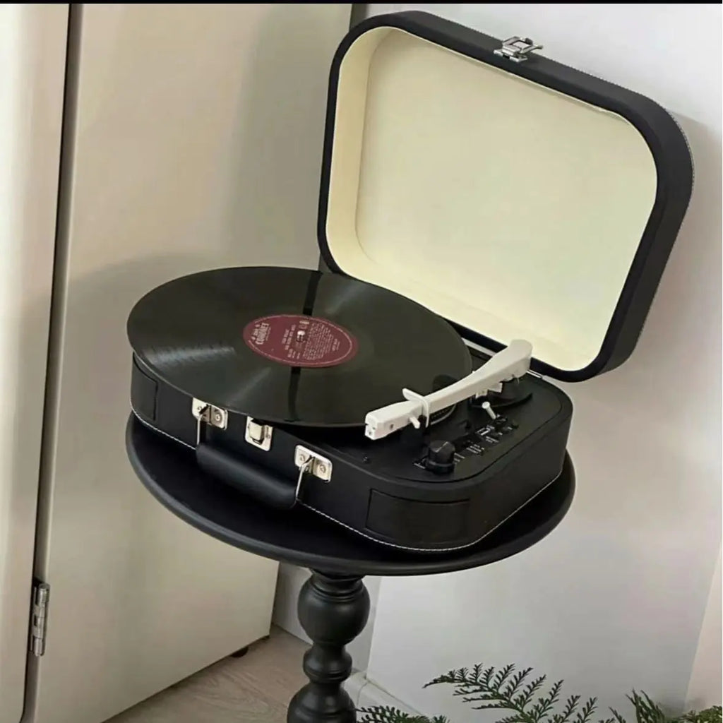 Retro Bluetooth Vinyl Record Player and Speaker Unit