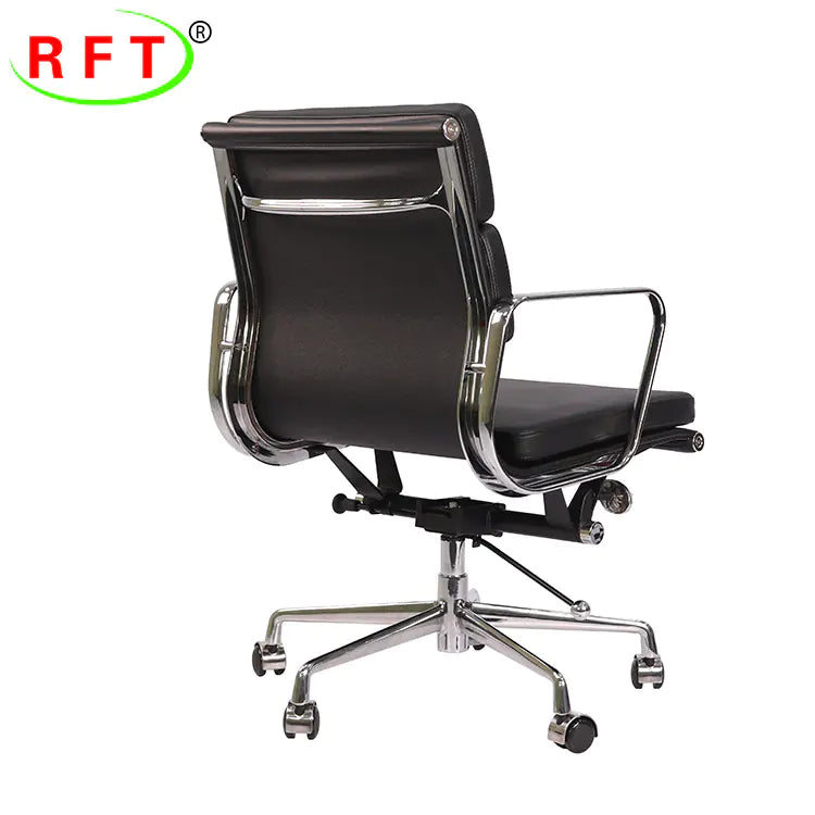 Ergonomic , Soft Upholstered Office Chair with Aluminum Frame