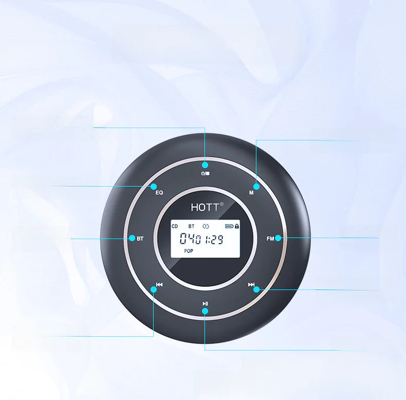 Custom Bluetooth FM CD Player C105 from HOTT Factory