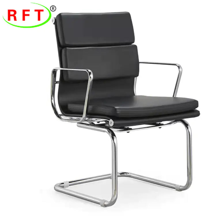 Ergonomic , Soft Upholstered Office Chair with Aluminum Frame